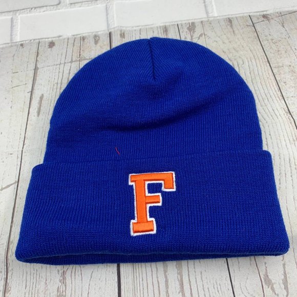 Vintage‎ Cuffed Florida Gators NCAA Top of the World Hat Beanie Cap Blue New Men - Picture 1 of 5